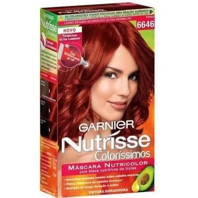 TINTA NUTRISSE 6646 LOURO ESCURO ACOBREADO ULTRA VERMELHO