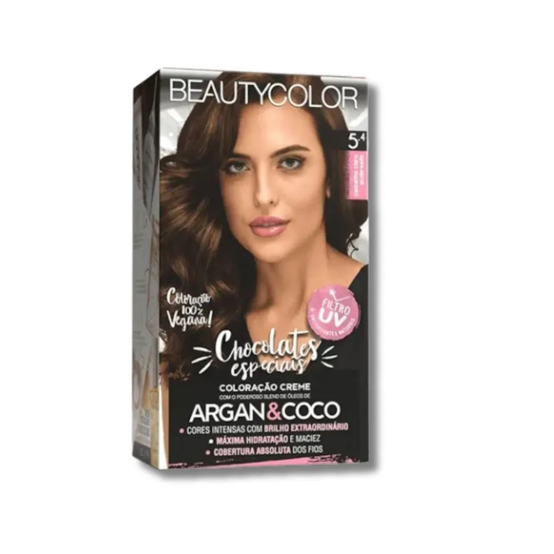 Tintura BeautyColor Kit - 5.4 Castanho Claro Acobreado