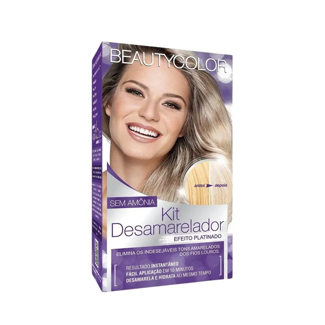 Tintura Beautycolor Kit Desamarelador Sem Amonia