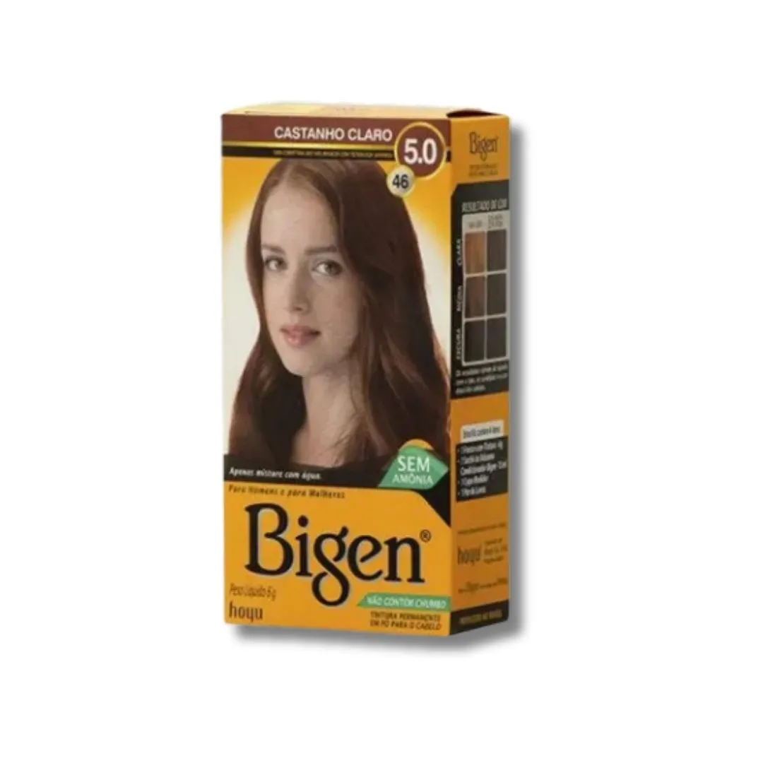 Tintura Coloração Bigen 5.0 Castanho Claro
