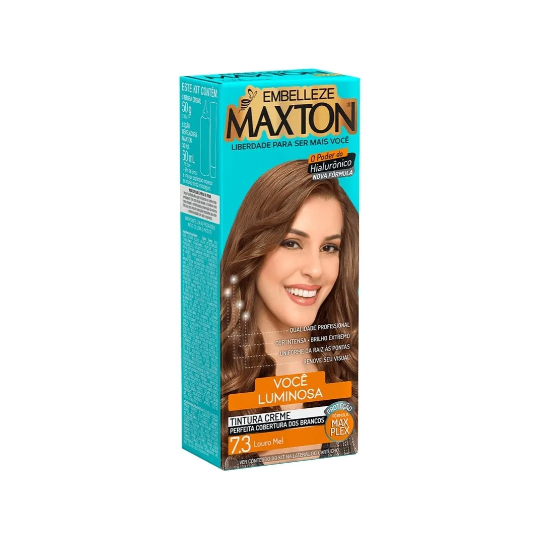 Tintura Maxton Kit 7.3 Louro Mel