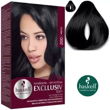 Tonalizante Excllusiv Tom 200 Preto - Haskell