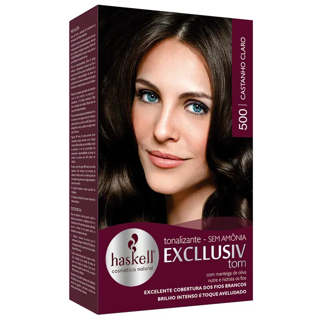 Tonalizante Excllusiv Tom 500 Castanho Claro - Haskell