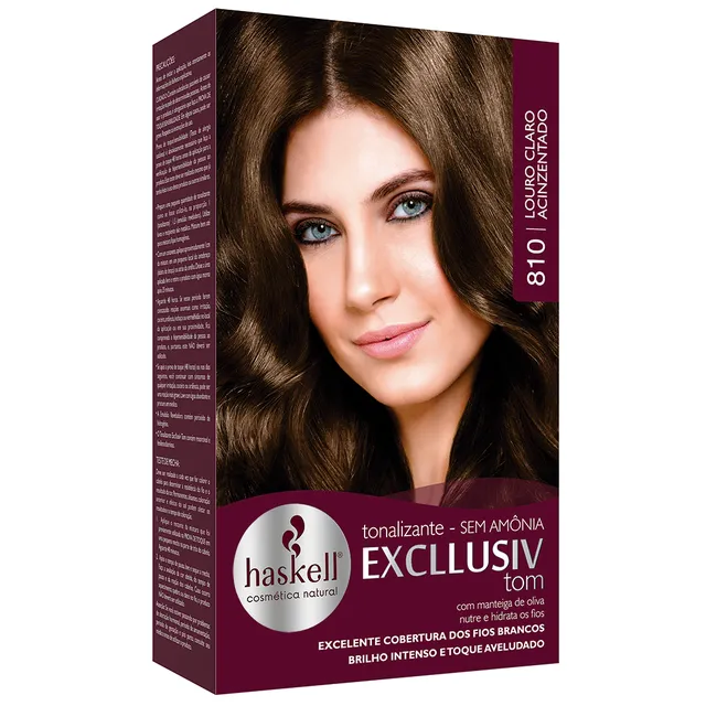 Tonalizante Excllusiv Tom 810 Louro Claro Acinzentado - Haskell