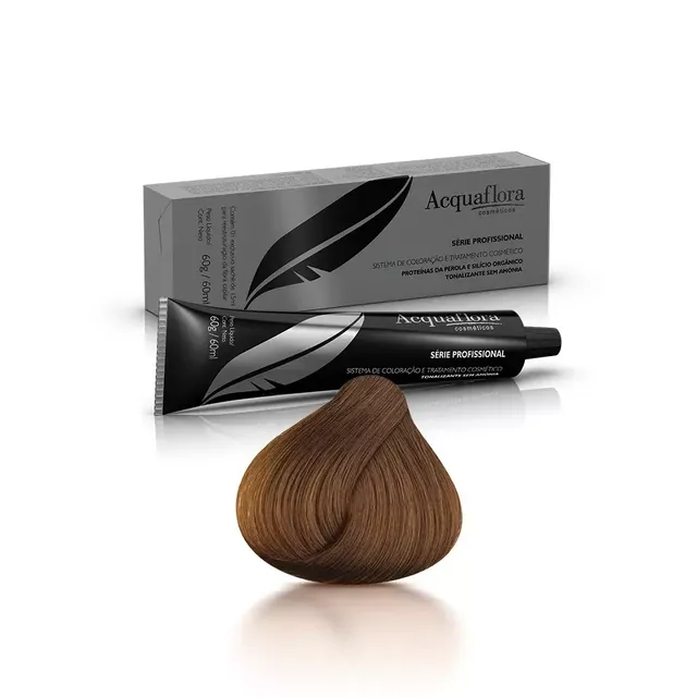 Tonalizante Sem Amônia 6.3 Loiro Escuro Dourado - Acquaflora