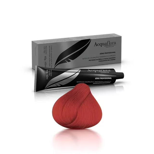 Tonalizante Sem Amônia 66.46 Loiro Escuro Intenso Cobre Avermelhado - Acquaflora