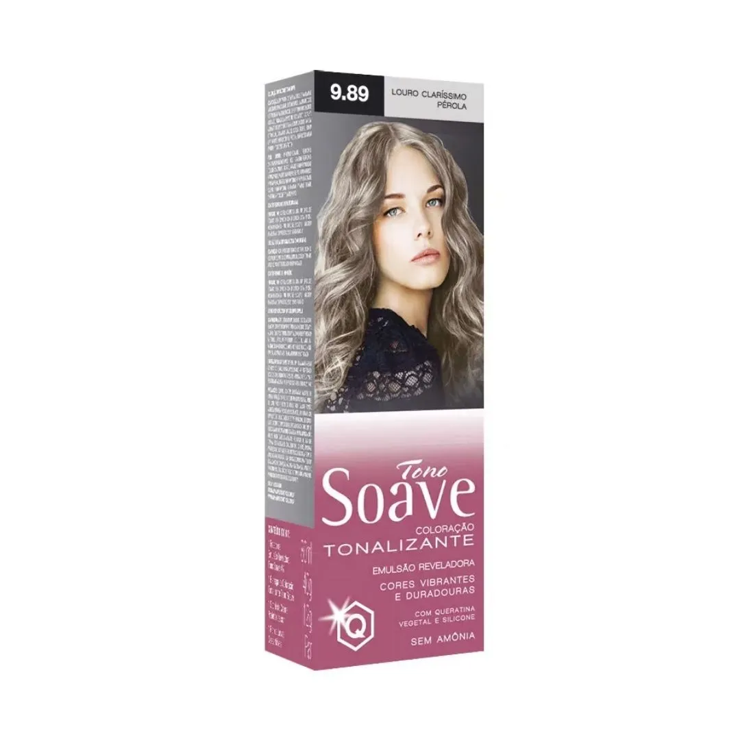 Tonalizante Tono Soave Sem Amônia 9.89 Louro Claríssimo Pérola