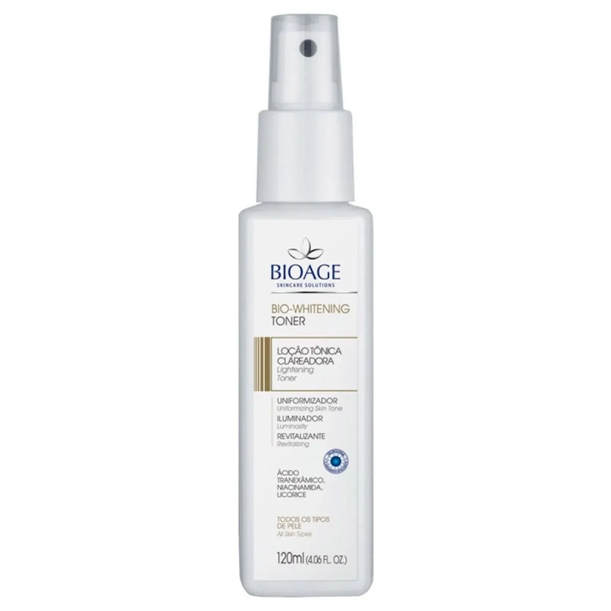 Tônico Facial Clareador Bio-Whitening Bioage 120ml