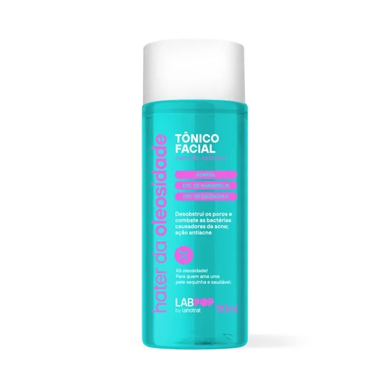 Tônico Facial Hater da Oleosidade LabPop 110ml Labotrat
