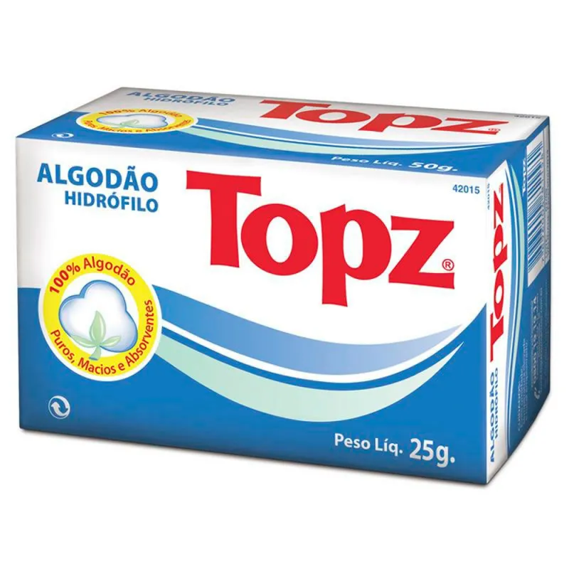 Topz Algodão Rolo Pacote 25g