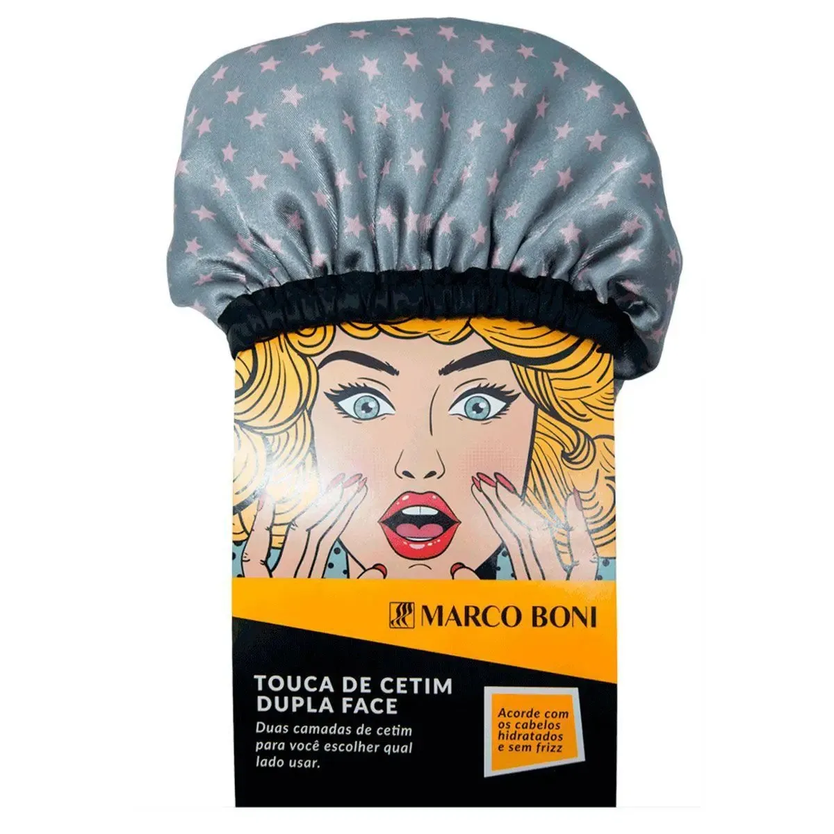 Touca de Cetim Dupla Face Marco Boni