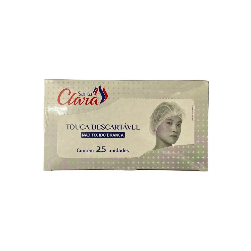 Touca Descartável C/25unid Santa Clara