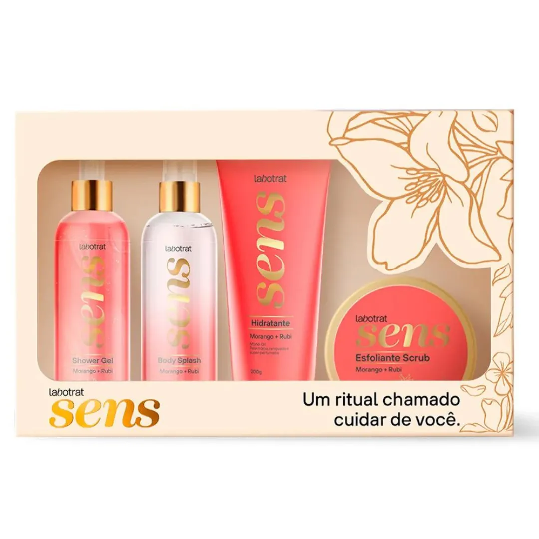 Labotrat Kit Caixa Sens Morango e Rubi - Linha Completa