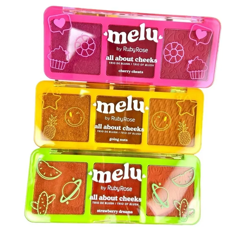 Trio de Blush All About Cheeks Melu 11g Ruby Rose