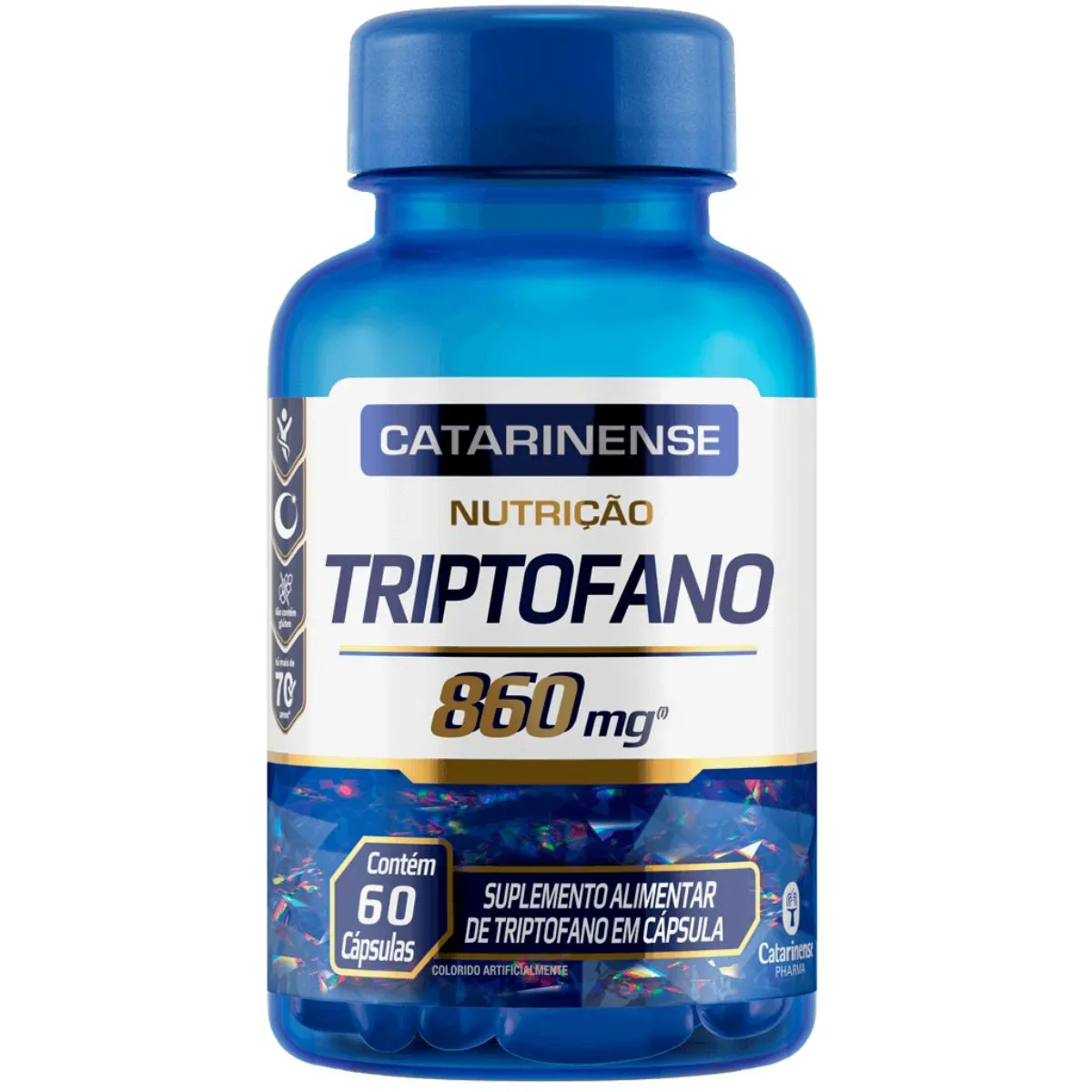 Triptofano 860mg Catarinense Pharma - 60 Cápsulas