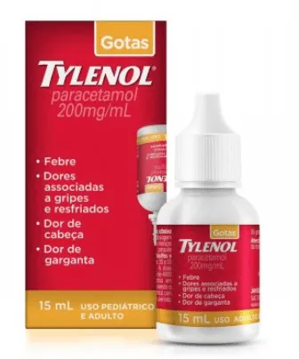 Tylenol Paracetamol 200mg/ml Solução Gotas 15ml