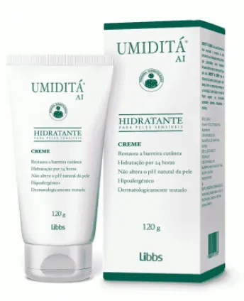 Umiditá Creme Hidratante Corporal Ai Para Pele Sensível Com 120g