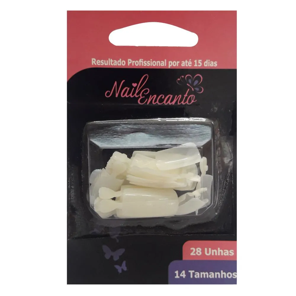 Unha Nail Encanto Quadrada Média 28un