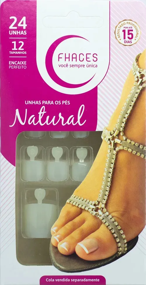 Unhas Fhaces Natural para Pés