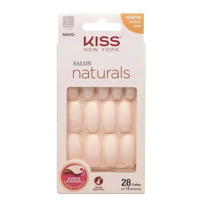 Unhas Kiss Bailarina 28un