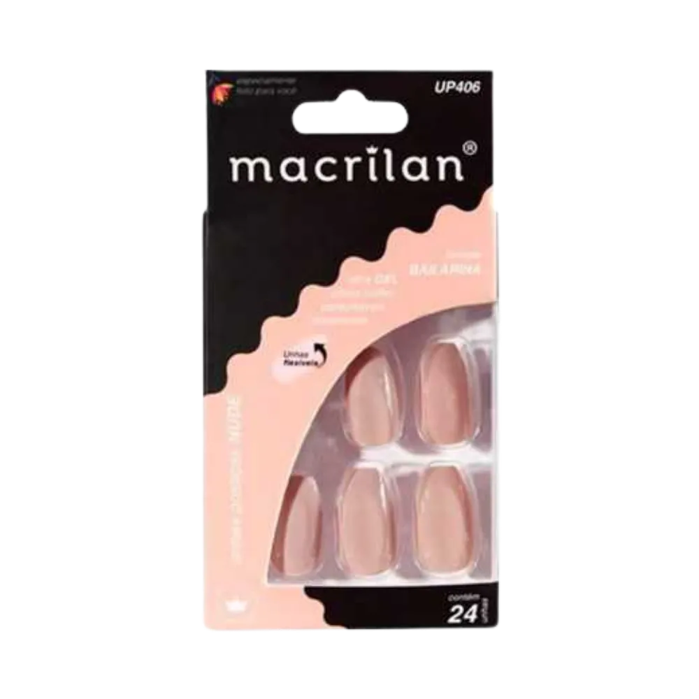 Unhas Postiças Bailarina Nude Macrilan