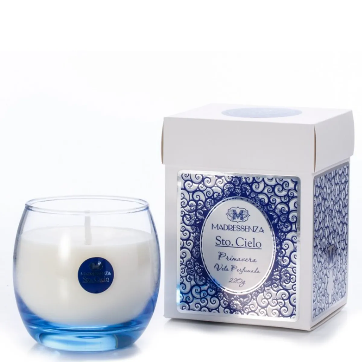 Vela Perfumada Aromatizadora de Ambientes Madressenza 220g Primavera