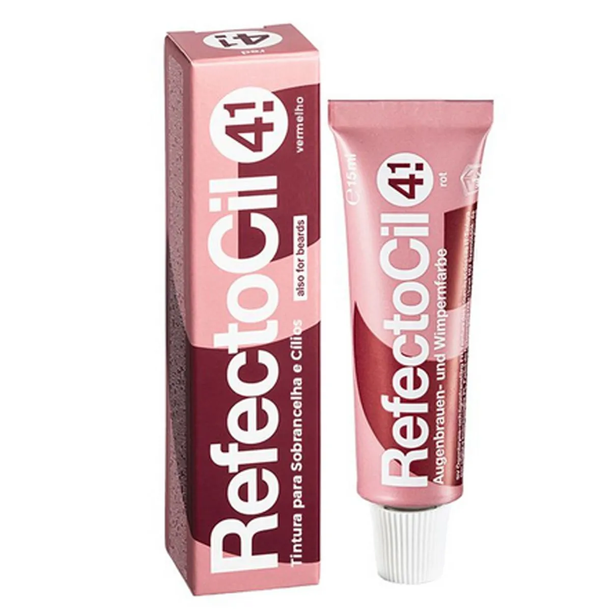 Tintura Refectocil Para Sobrancelhas e Cílios 15ml Vermelho 4.1