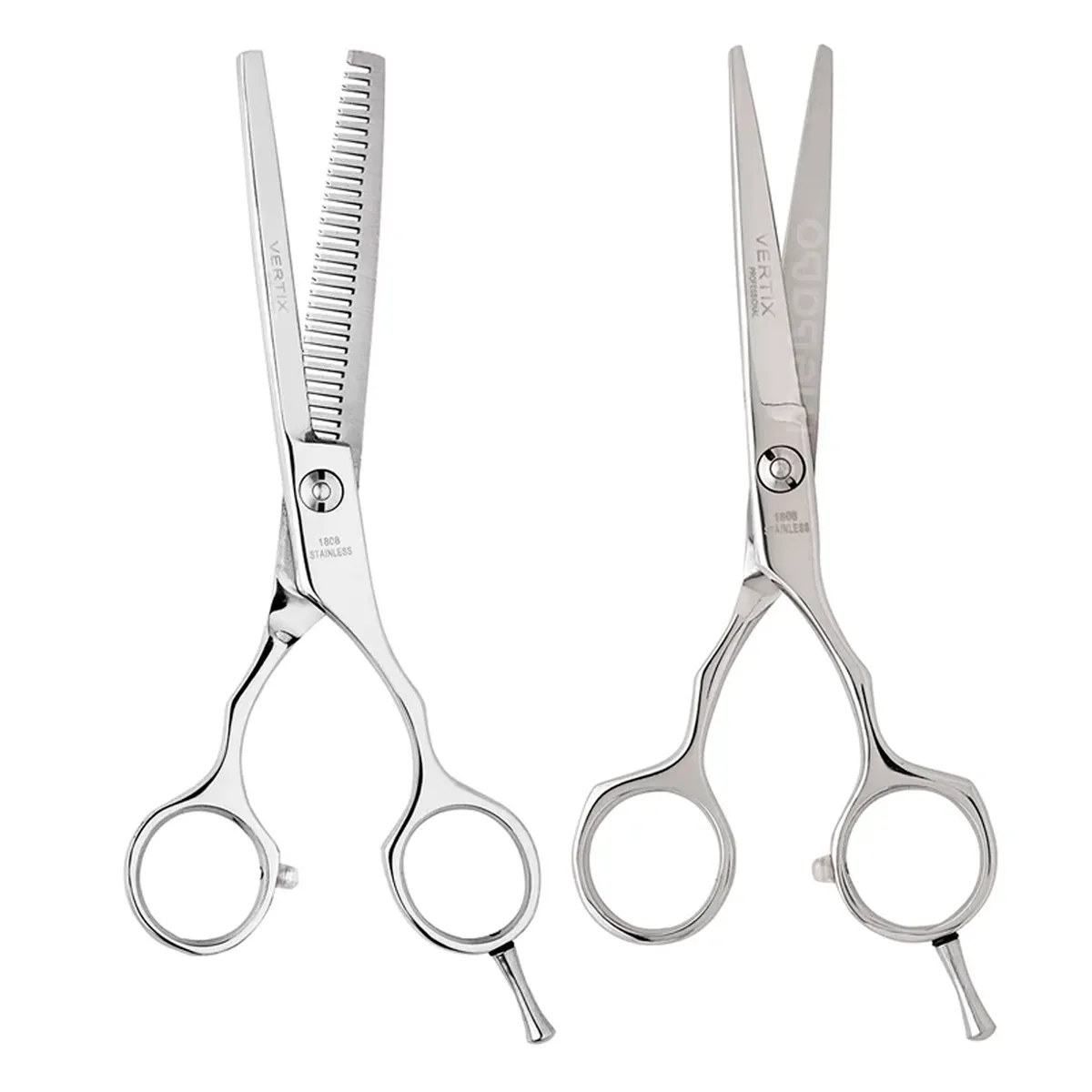 Kit Tesoura Vertix Desbaste 6.0 + Fio Navalha 1806 5.5 Polegadas