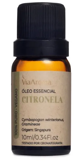 Via Aroma Óleo Essencial Citronela 10ml