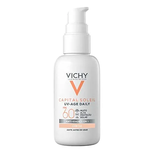 Vichy Protetor Solar Facial Capital Soleil UV-Age Daily Cor 2.0 FPS60 40G