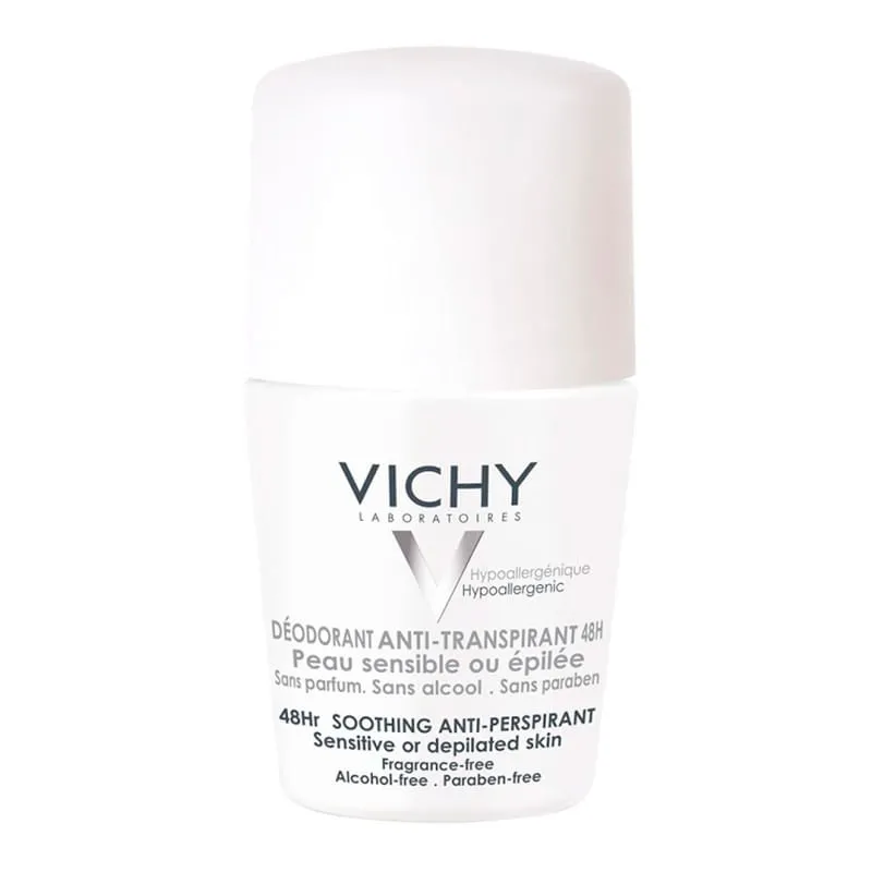 Vichy Desodorante Roll-On Peles Muito Sensíveis ou Depiladas 48H 50ML
