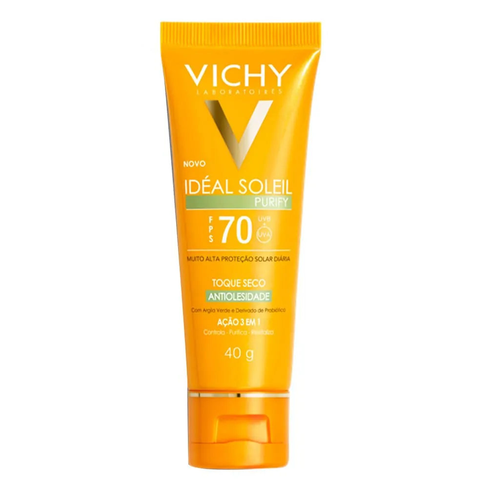 Vichy Protetor Solar Idéal Soleil Purify FPS70 40g