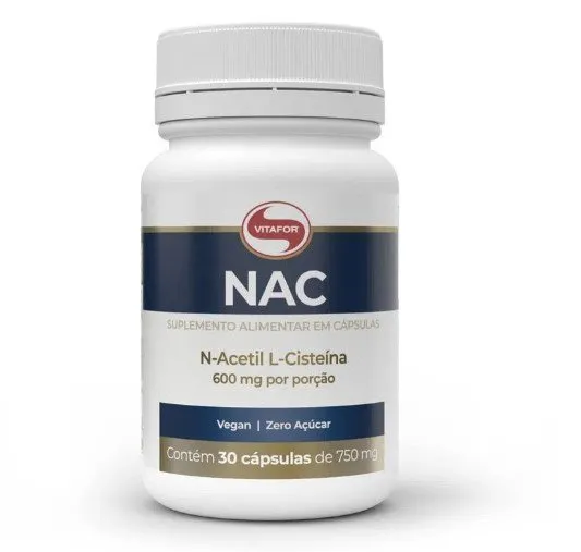 Vitafor Nac N-Acetil L-Cisteína 750mg 30 Cápsulas