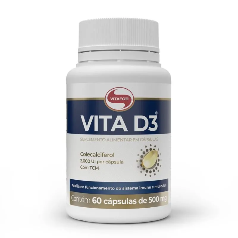 Vitafor Vitamina D 2000UI 60 Cápsulas