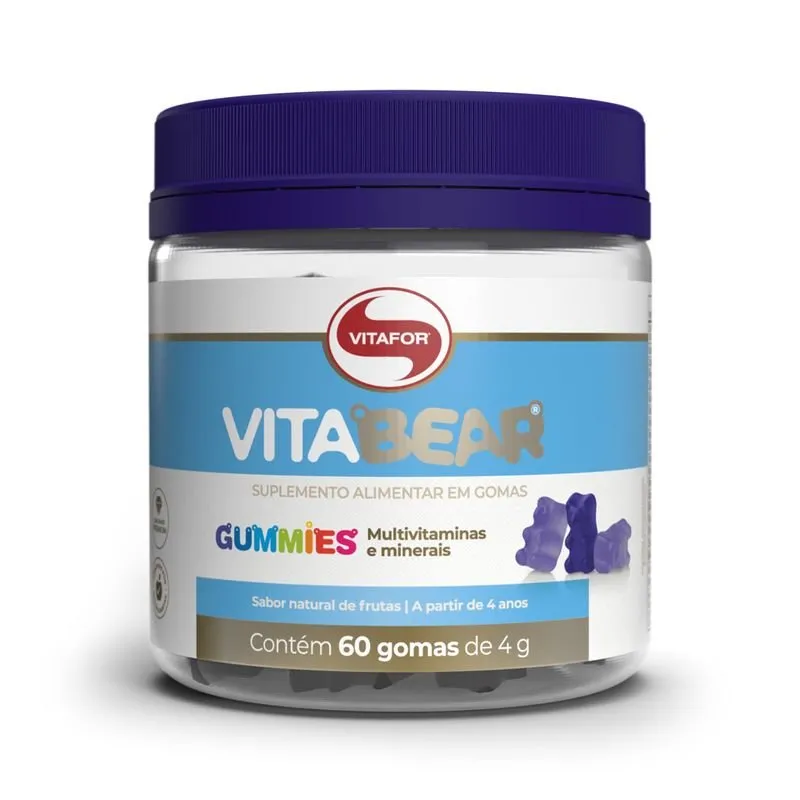 Vitafor Vitabear Gummies Sabor Natural Frutas 60 Gomas de 4g