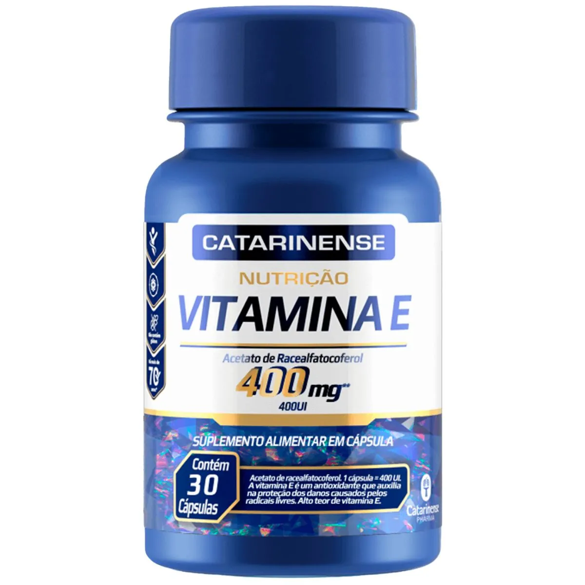 Vitamina E 400mg Acetato De Racealfatocoferol 30 Cápsulas - Catarinense Pharma