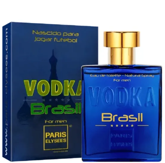 PERFUME MASCULINO VODKA BRASIL AZUL PARIS ELYSEES EAU DE TOILETTE - 100ml