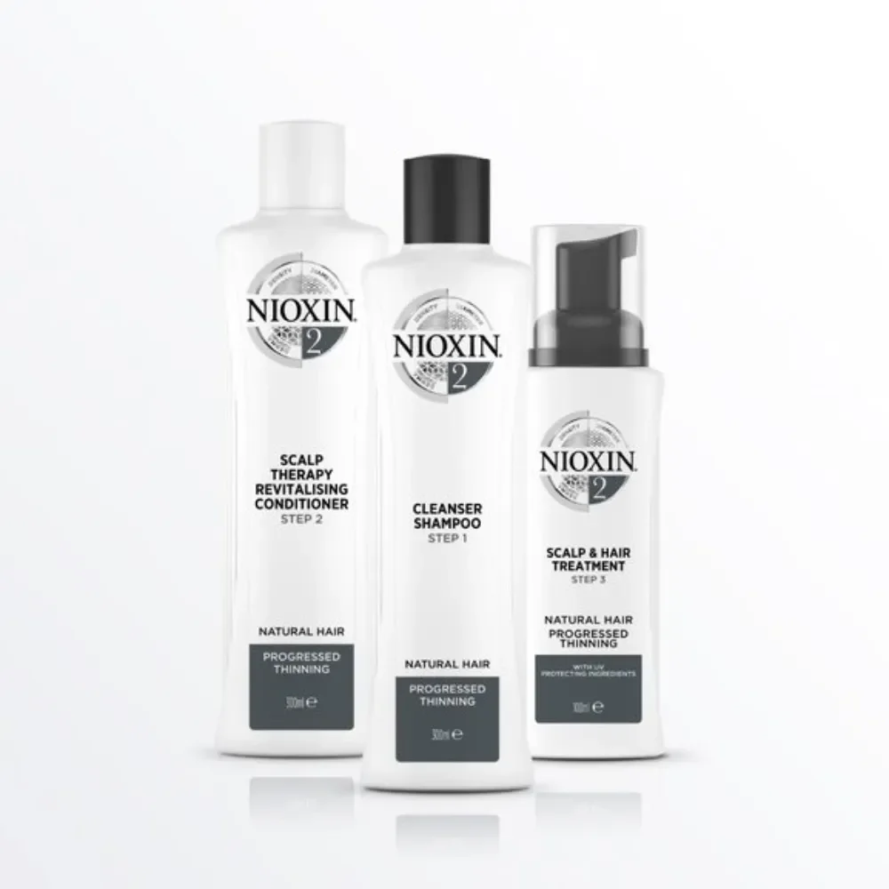 Nioxin Kit Sistema 2 Sh 300ml + Cond 300ml + Leave-in 100ml