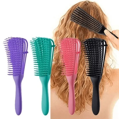 Escova de Cabelo Polvo Para Cabelos Cacheados e Ondulados