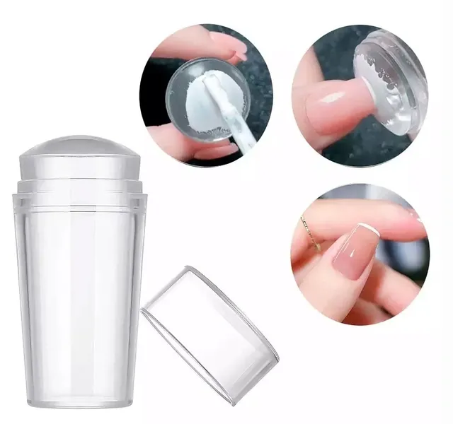 Carimbo Para Unhas Francesinha Silicone