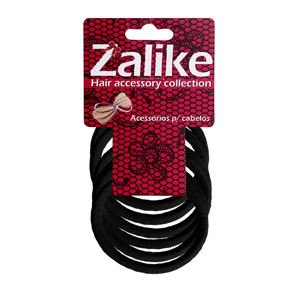 Zalike Elástico para Cabelo 6MM sem metal 6 Unidades