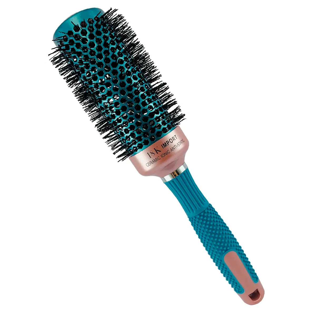 Escova de Cabelo Profissional Térmica ZAR 18K Azul 65mm